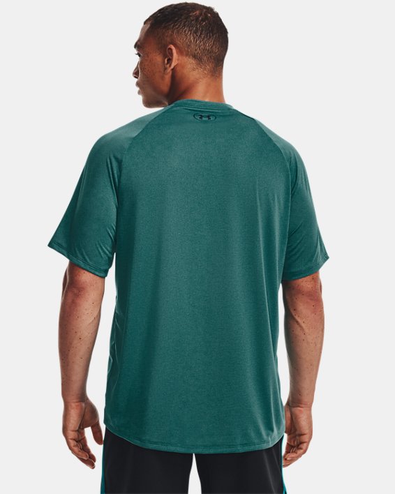 Camiseta de manga corta con textura UA Tech™ 2.0 para hombre, Green, pdpMainDesktop image number 1